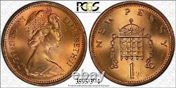1971 Grande-bretagne New Penny Pcgs Ms66rd Coin, Great Details