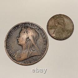 500 pièces de un penny de Grande-Bretagne de 1895 à 1901 LIVRAISON GRATUITE