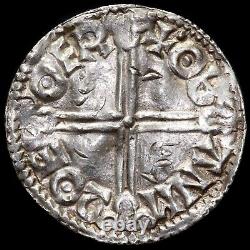 Aéthelred Ii, 978-1016. Penny. Type De Croix Longue. La Monnaie De York. Moneyer Oban