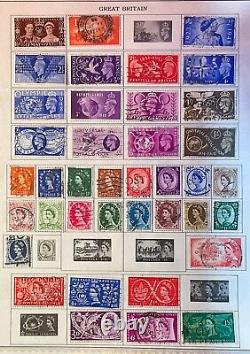 Collection de timbres de Grande-Bretagne sur pages ! De 1850 à 1960