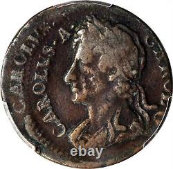 ER217 GRANDE-BRETAGNE. Erreur de la Monnaie - Double Frappé - 1/4 Penny, ND (1672-79)