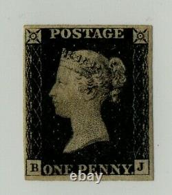 GB 1840 1d Penny Noir Non Utilisé Nonbenutzt Briefmarke