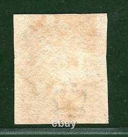 GB Penny Black Qv Stamp Sg. 2 1d Plate 5 (pf) Used Red MX (1840) Cat £375+ Red7