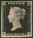 Gb Penny Black Qv Stamp Sg. 2 Planche 2 1840 1d (nh) Neuf Vlmm Cat £ 12500 + Gred5