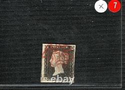 GB Penny Black Qv Timbre Sg. 2 1840 1d Plaque 3 (sk) Utilisée Superbe MX C£500- Xred7