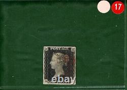 GB Penny Black Sg. 2 1840 1d Plate 1b (bj) Clear Profile Classic Cat £375- Ored17
