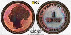 GB007 Rare 1846 Grande-Bretagne 1 Centime Cuivre PCGS Preuve 63 RB