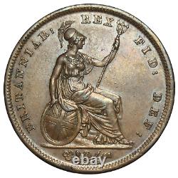 GRANDE-BRETAGNE 1825 George IV Un Penny KM 693 Brillant Choix Lustre HAUTE QUALITÉ 1D