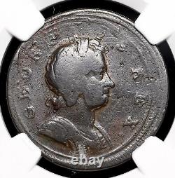 GRANDE-BRETAGNE. George I, Demi-penny de cuivre, 1720, NGC Fine, Erreur de la Monnaie