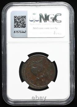 GRANDE-BRETAGNE. George I, Demi-penny de cuivre, 1720, NGC Fine, Erreur de la Monnaie