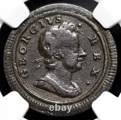 GRANDE-BRETAGNE Monnaie de demi-penny du roi George I, 1721 Angleterre 1714-1727, 1/2p, NGC VF