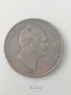 GRANDE-BRETAGNE William IIII Un Penny 1831 Km-707 Très Beau BEAUTÉ