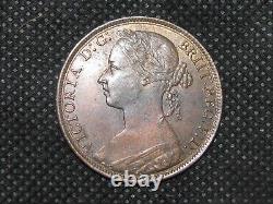 Grand Britain 1892 Pièce Du Monde De Qualité One Penny Uk? #1238