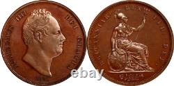 Grande-Bretagne 1831 William IV Penny en cuivre bronzé, preuve PCGS PR-64