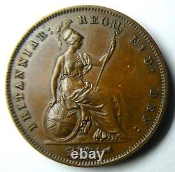Grande-Bretagne 1858 Pièce d'un Penny de VICTORIA, Frappe en Brillant Universel
