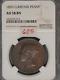 Grande-bretagne 1859 Penny K-739 Ngc Au58 Bn