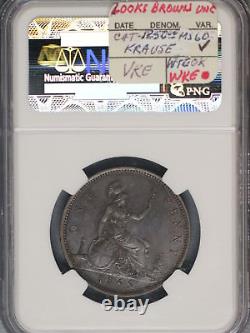 Grande-Bretagne 1865 Penny K-749.2 NGC AU55 BN