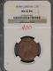 Grande-bretagne 1874h 1/2 Penny K-754 Ngc Ms62 Bn