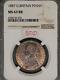 Grande-bretagne 1887 Penny K-755 Ngc Ms63 Rb