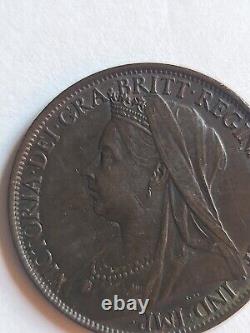 Grande-Bretagne 1901 Un Penny Magnifiquement non circulé Lustré #U9853