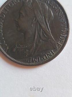 Grande-Bretagne 1901 Un Penny Magnifiquement non circulé Lustré #U9853