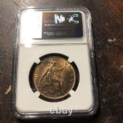 Grande-Bretagne 1902 High Tide-64 Penny Noté par Ngc