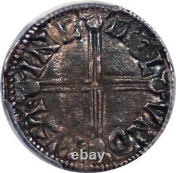Grande-Bretagne Aethelred II (978-1016) Penny d'argent PCGS AU-58