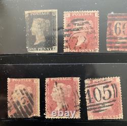Grande-Bretagne, Collection de timbres, Un penny, 1837-1900