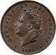 Grande-bretagne George Iv 1826 1 Penny Coin Non Circulée, Certifiée Pcgs Ms62-bn