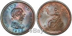 Grande Bretagne. George Iii. 1806 Penny, Pcgs Ms65bn
