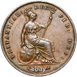 Grande-Bretagne Reine Victoria Pièce de 1 Penny Pence 1857 ÉTAT