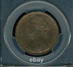 Grande-Bretagne Victoria 1872 Penny, Non circulé, Certifié Pcgs Ms64-bn