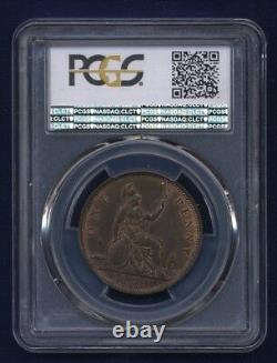 Grande-Bretagne Victoria 1874-h Penny Coin, non circulée, certifiée Pcgs Ms65-rb