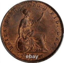 Grande-bretagne. 1/2 Penny, 1855. Monnaie Londonienne. Victoria. Pcgs Ms-64 Red Brown. Top5