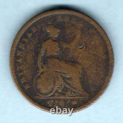 Grande-bretagne. 1827 George IV Penny. Date Rare. Af/vg