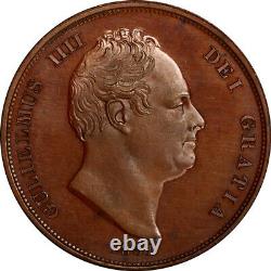 Grande-bretagne 1831 William IV Bronzed Copper Proof Penny Pcgs Pr-64