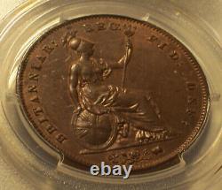 Grande-bretagne, 1858 Victoria Penny. Pcgs Ms 64. 1 599 040 Mintage