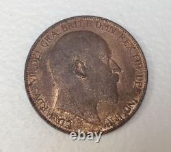 Grande-bretagne 1905 Un Penny Unc Red/brown Km #794,2 307015