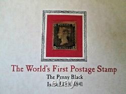 Grande-bretagne GB Uk Penny Black Worlds Premier Stamp Fu Timbre Dans Pres Album