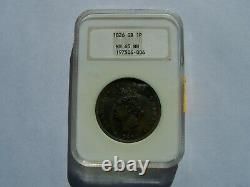 Grande-bretagne George IV 1826 1 Penny Coin, Non Circulé, Certifié Ngc Ms65-bn