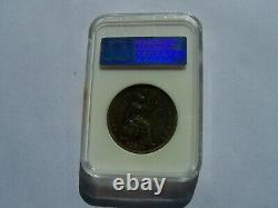 Grande-bretagne George IV 1826 1 Penny Coin, Non Circulé, Certifié Ngc Ms65-bn
