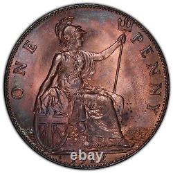 Grande-bretagne George V 1912-h Penny, Choix Certifié Non Circulé Pcgs Mme-64rb