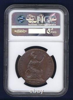 Grande-bretagne Victoria 1854 Penny, Choix Non Circulé, Certifié Ngc Ms64-bn