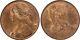 Grande-bretagne Victoria 1862 Penny, Choix Non Circulé, Certifié Pcgs Ms64-rb