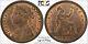 Grande-bretagne Victoria 1874-h Penny Coin, Non Circulé, Certifié Pcgs Ms65-rb