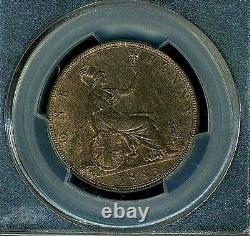 Grande-bretagne Victoria 1883 Penny, Choix Non Circulé, Certifié Pcgs Ms64-rb