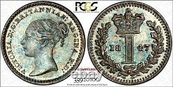 Grande-bretagne Victoria Argent 1847 1 Penny Pcgs Pl64 Proof Like Km# 727 (106)