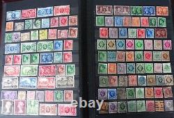 Grands Timbres Stock Book Gb, Victoriens Aux Années 1970 & Penny Black