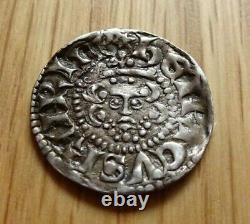 Henry III Hammered Silver Penny 1d Double Struck Averse Grande-bretagne Royaume-uni