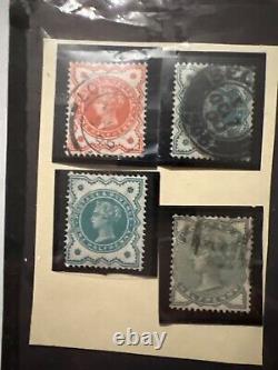 Lot de timbres de Grande-Bretagne avec un penny black, 22 penny rouges et plus encore